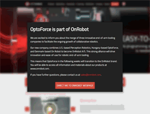 Tablet Screenshot of optoforce.com